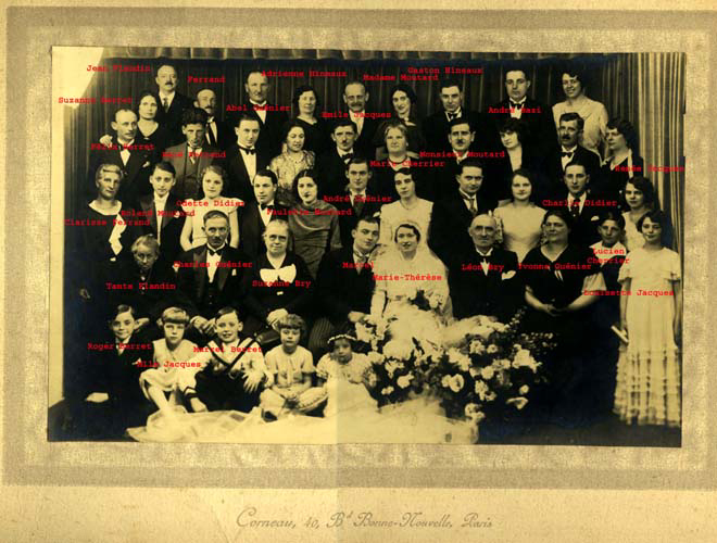 Guénier Thérèse Marcel mariage.
